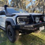 ARB bull bar, Warn winch and Ultravision driving lights fitted to a 2026 Ford Super Duty at MBC 4X4 Solutions, Bendigo.