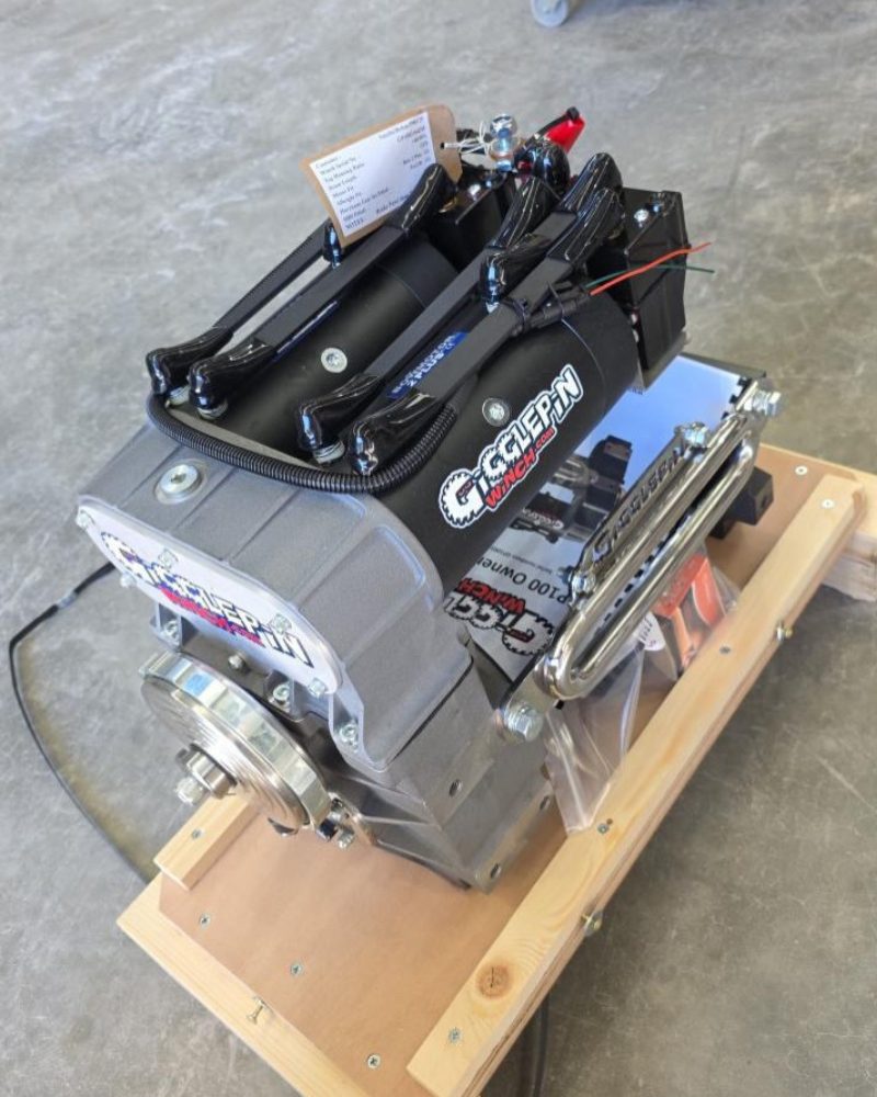 MBC 4X4 Solutions-branded Gigglepin winch fully built, branded as Gigglepin State Distributor for VIC, SA and TAS, Australia.